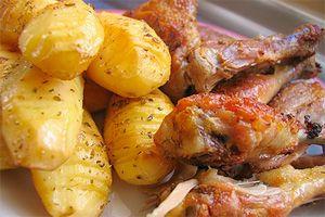 Pollo alla griglia con patate