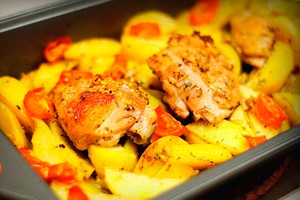 Pollo Con Patate E Pomodori