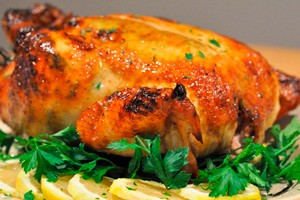 Pollo al forno con limone e prezzemolo