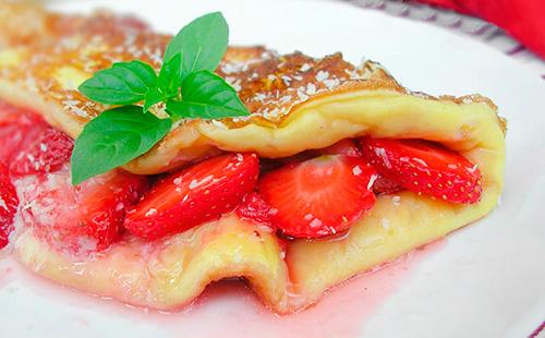 Frittata con fragole