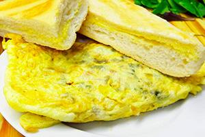 Frittata con toast