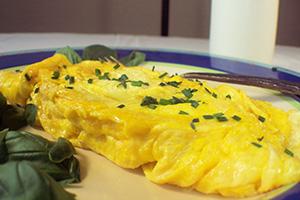 Frittata al vapore con formaggio