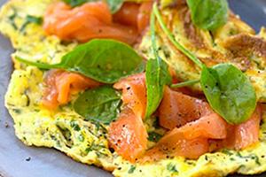 Frittata al salmone