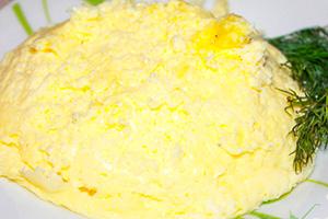 Frittata con ricotta nel microonde