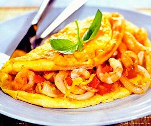 Frittata coreana con frutti di mare