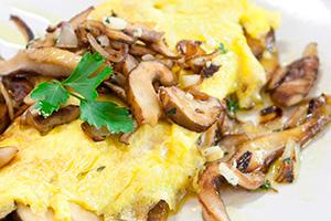 Frittata classica con funghi