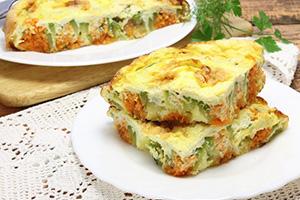 Frittata con zucchine e cavolo