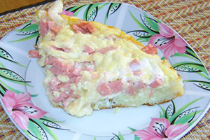 Frittata con salsiccia