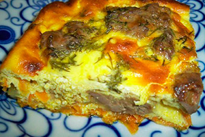 Frittata di fegato di pollo