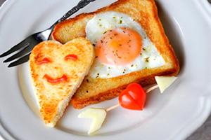 Uova fritte nel pane