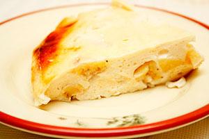 Casseruola di cagliata con banane