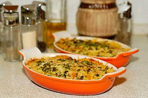 Casseruola al formaggio a forma di arancia