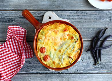 Zucchine e casseruola di patate