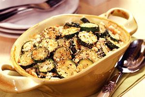 Zucchine e casseruola di patate