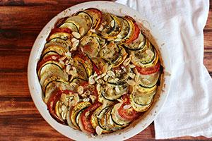 Casseruola di zucchine e melanzane