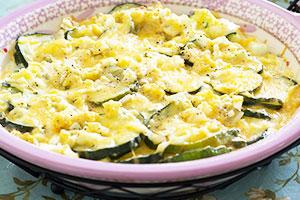 Casseruola di zucchine con ricotta