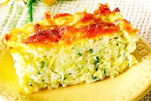 Zucchini casserole na may bigas