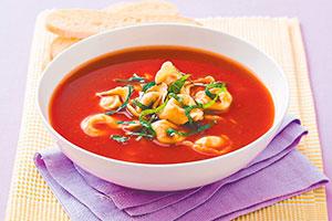 Borsch con gnocchi