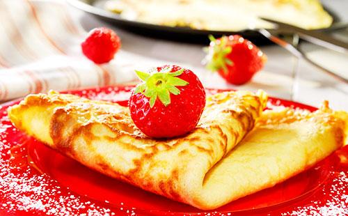 Pancakes con fragole