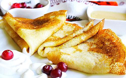 La ricetta principale per i pancake nel latte