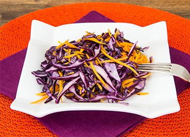 Insalata di cavolo blu e carota