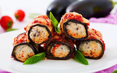 Involtini di melanzane al forno con formaggio