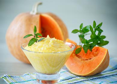 Porridge di riso con zucca ed erbe