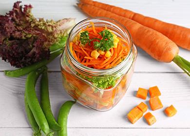 Insalata di carote per l'inverno