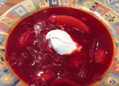 Borsch originale e gustoso senza cavolo: prepariamo con foto e video passo-passo!