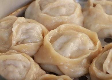 I manti più deliziosi: una ricetta passo-passo per cucinare con una foto.