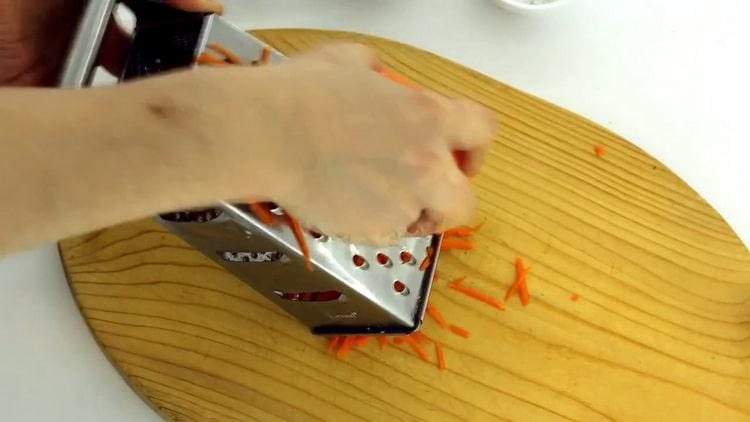 Per la preparazione di cotolette di carote, preparare gli ingredienti