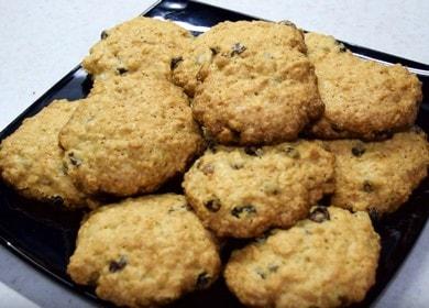 Biscotti di farina d'avena con uvetta - ottimi per la colazione