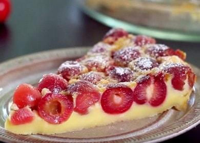 Torta di ciliegie francese Clafouti - molto delicata e semplice