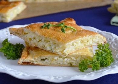 Torta con riso e uova - una ricetta molto soddisfacente e gustosa