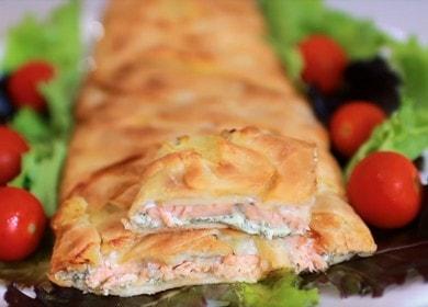 Torta incredibilmente deliziosa con pesce: una ricetta con foto passo dopo passo.