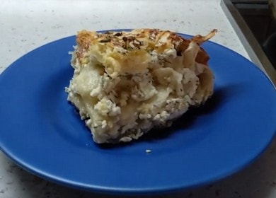 Torta di pasta sfoglia con ricotta - deliziosa, ipocalorica e veloce da preparare