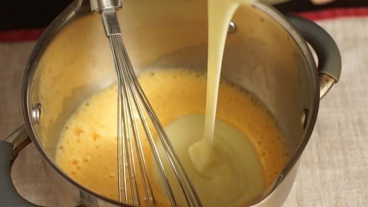 torta senza biscotti al forno con latte condensato