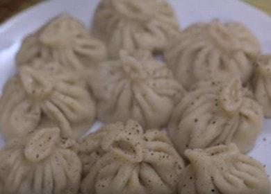 Cooking khinkali: una ricetta passo dopo passo con foto e video.