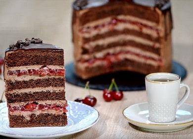 Torta al cioccolato con ciliegia - un'incredibile delizia