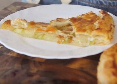 Torta di mele con pasta sfoglia rapida e gustosa: ricetta con foto passo-passo.