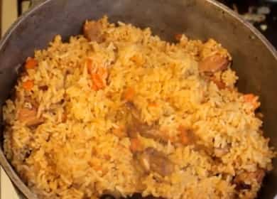 Pilaf uzbeko di maiale - cucinare a casa