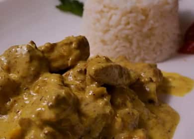 Ricetta passo dopo passo pollo al curry con foto