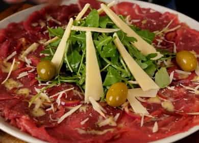 Carpaccio di manzo: delizioso e semplice