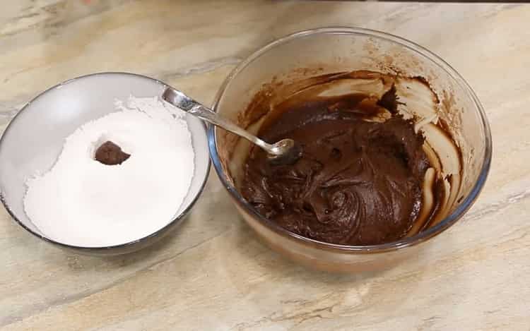 Per preparare i biscotti di marmo, prepara gli ingredienti