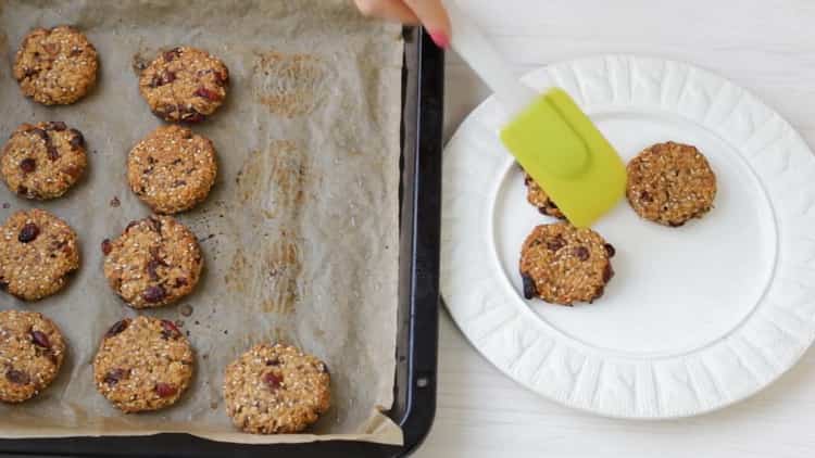 biscotti di farina d'avena con banana pronta