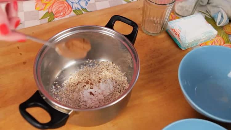 Per preparare i biscotti di farina d'avena con una mela, prepara gli ingredienti