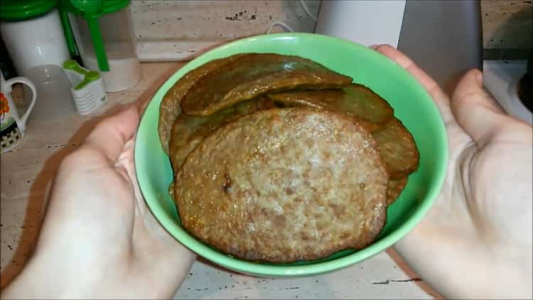 ricetta semplice fegato pronto per pancake di fegato di manzo