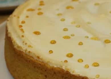 Torta con ricotta Lacrime di un angelo secondo una ricetta graduale con foto