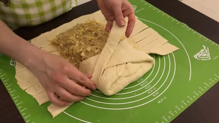 Per fare una torta con cavolo e uova nel forno, fai una torta