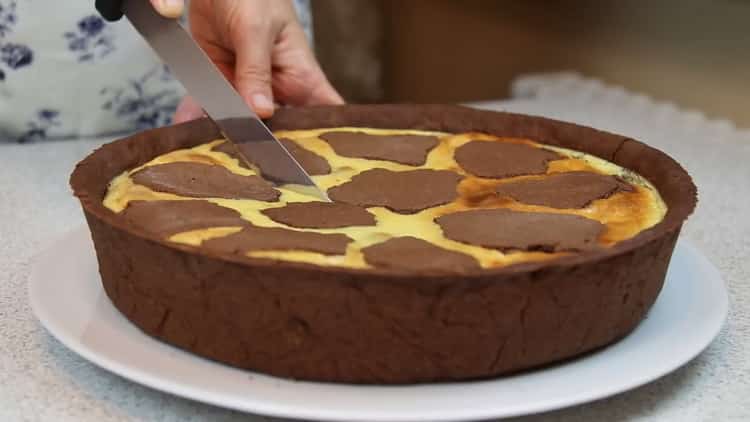 La deliziosa torta con ricotta al forno è pronta